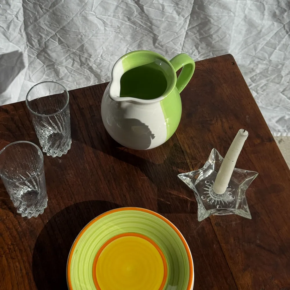 Bougeoirs et photophores  - Bougeoir étoile en verre vintage D13 - OFFICE OBJETS