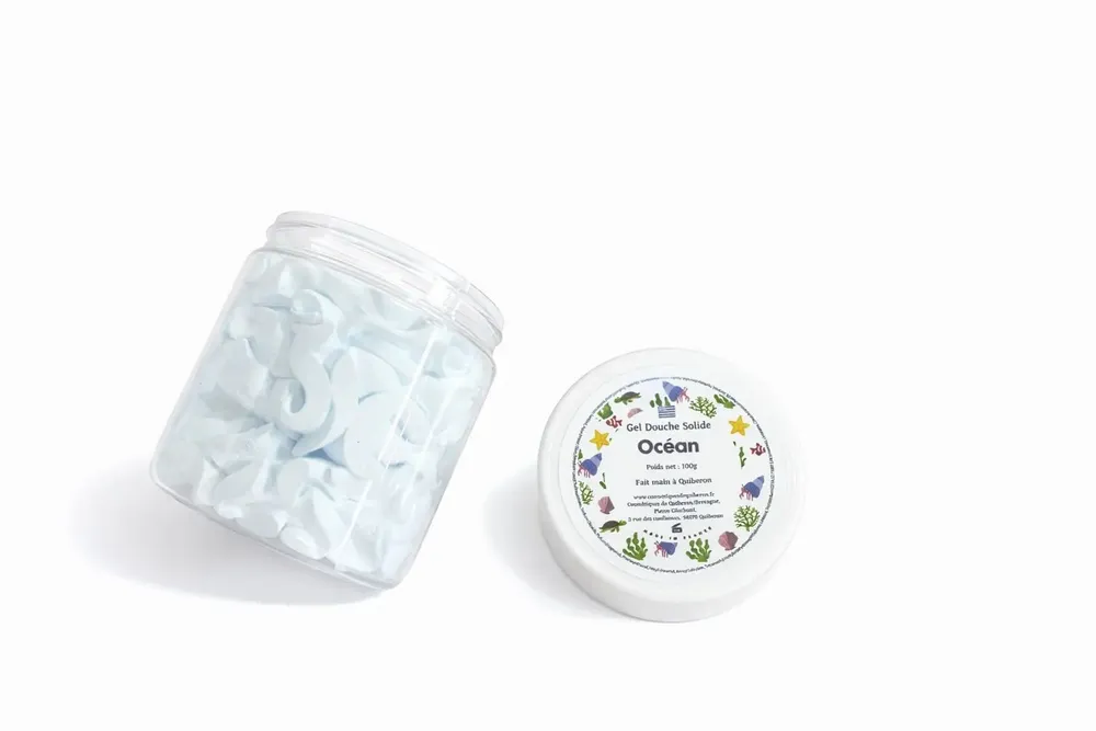 Cadeaux - Gel douche solide (mousse de douche) - Océan - 100g - COSMÉTIQUES DE QUIBERON