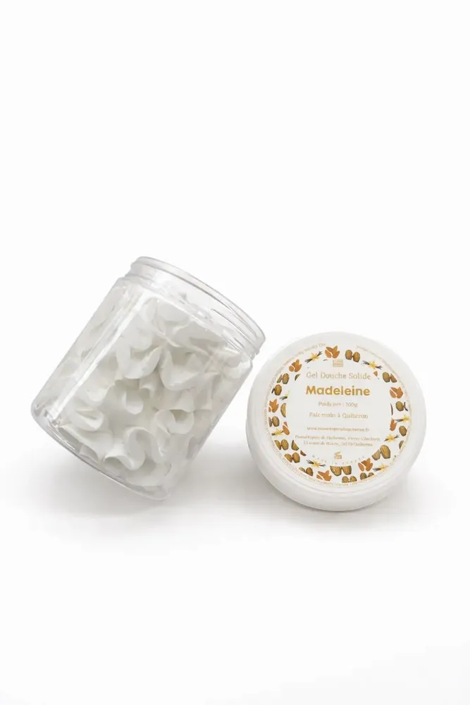 Cadeaux - Gel douche solide (mousse de douche) - Madeleine - 100g - COSMÉTIQUES DE QUIBERON