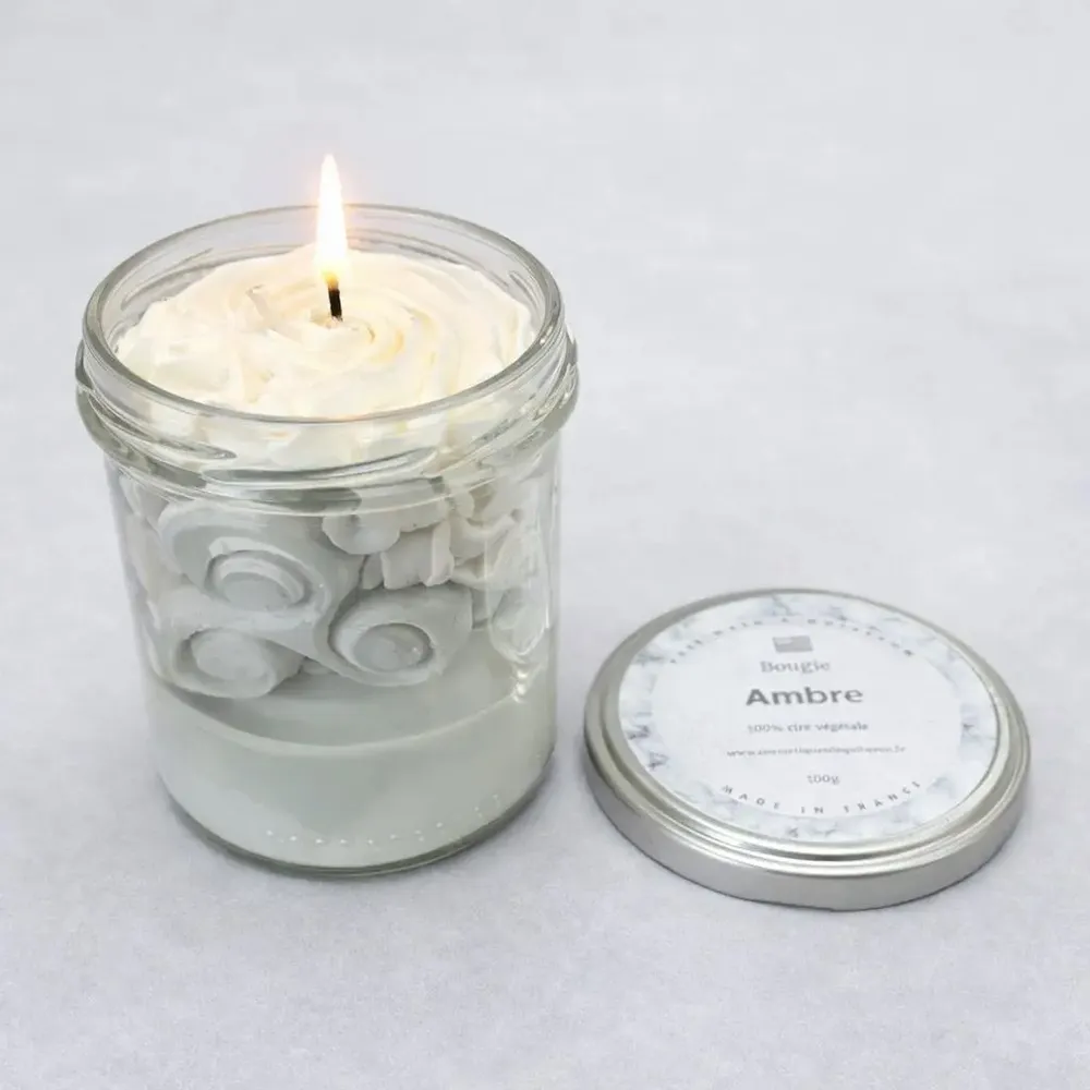 Gifts - Crumble Candle - Amber - 135g - Vegetable Wax - COSMÉTIQUES DE QUIBERON