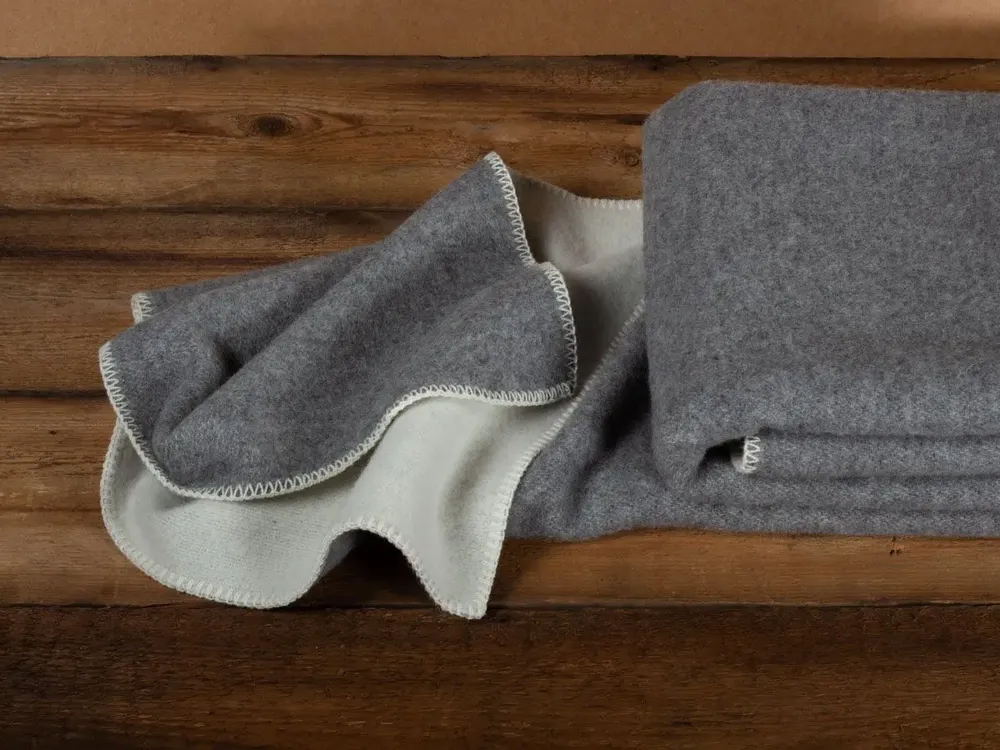 Bed linens - Wool bed blanket WILD PIGEON - single - MOST-BLANKETS