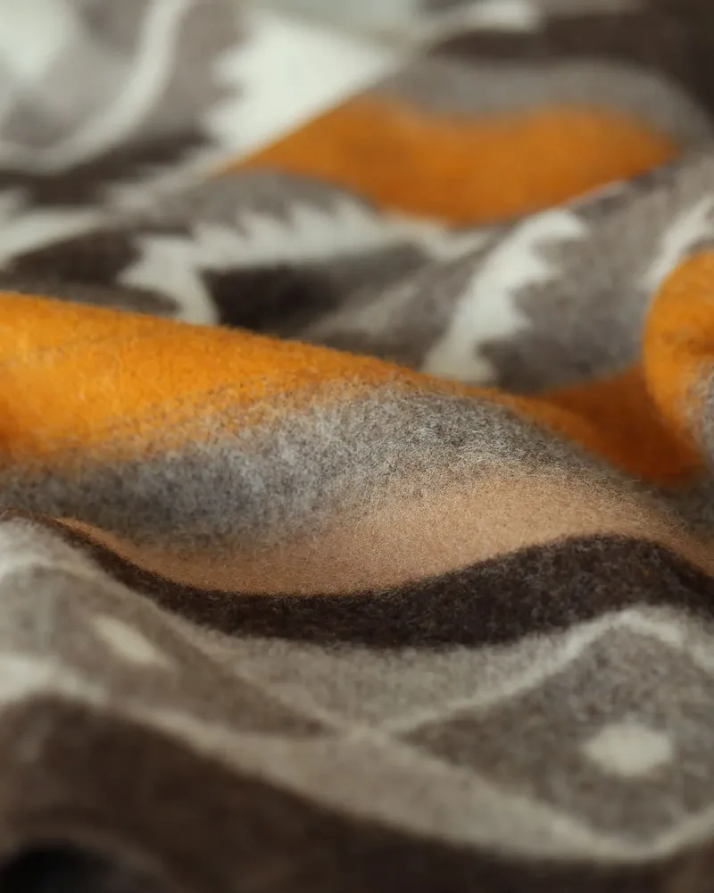 Linge de lit - Plaid de lit en laine TRIBE - simple - bronze - MOST-BLANKETS