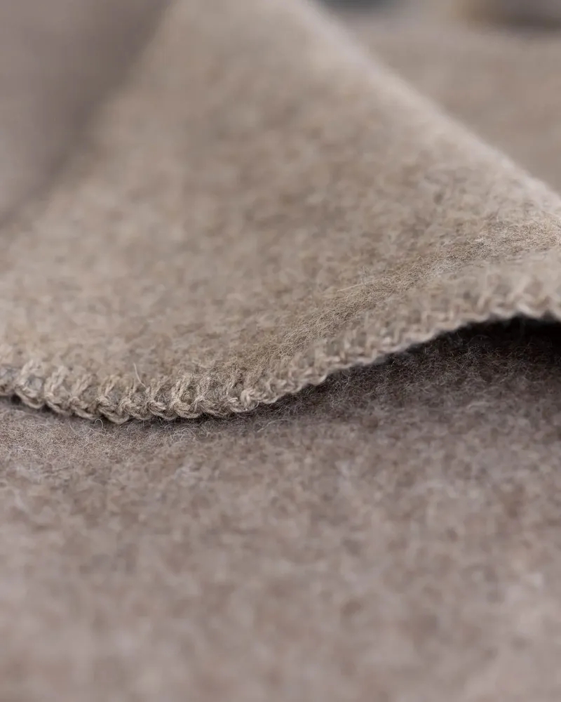 Linge de lit - Couverture de lit en laine mérinos BROWNY - simple - marron - MOST-BLANKETS