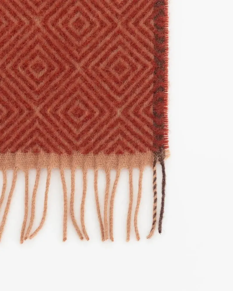 Throw blankets - Wool throw blanket VENEZIA Ketchup - MOST-BLANKETS