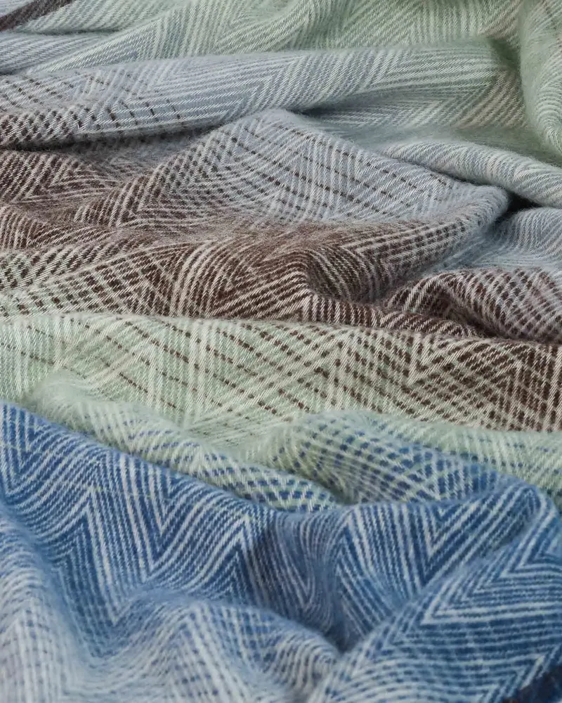 Plaids - Plaid en laine MISSONI Acqua - bleu multicolore - MOST-BLANKETS