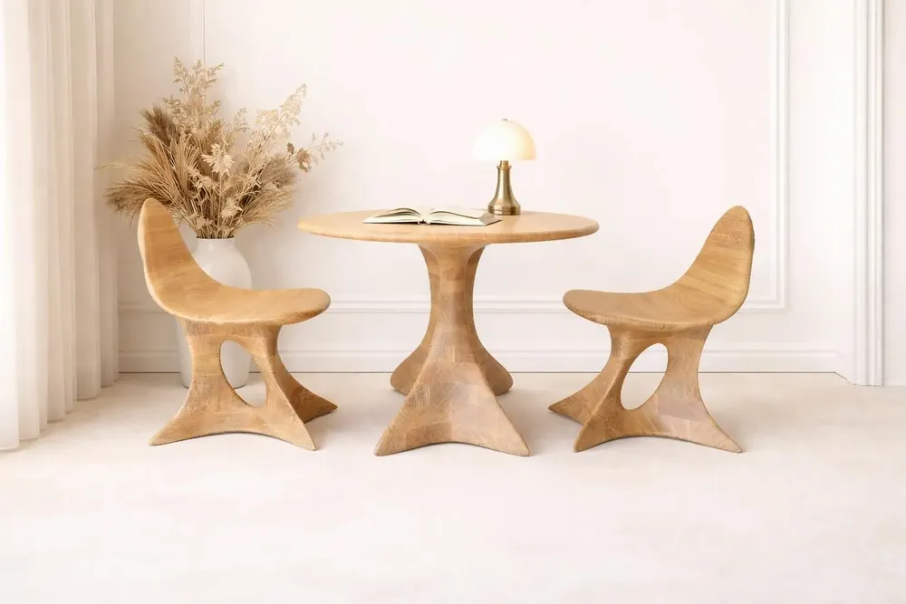 Tables basses - Collection Aphrodite | Série d’Ensembles Exclusifs | Chêne Massif - NEXART ENGINEERING