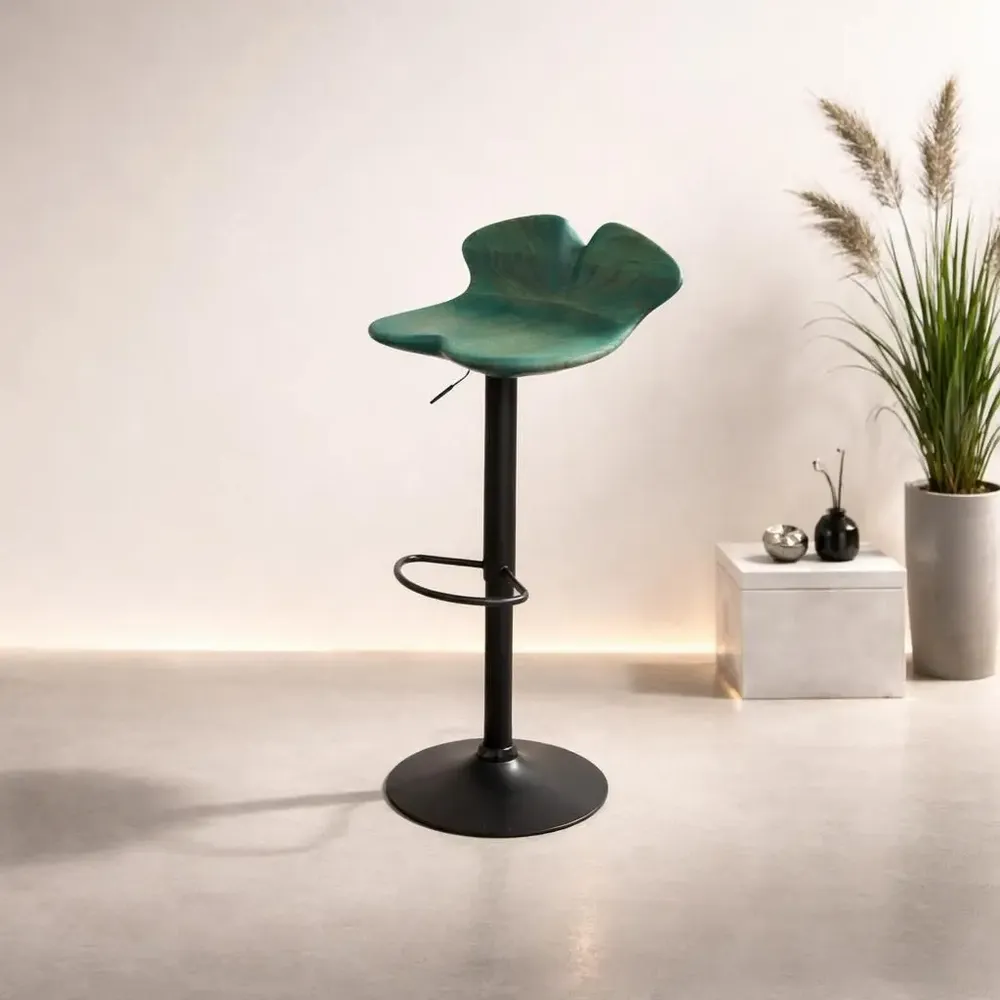 Chairs - Elysia | Sculpted Bar Chair | European Oak Wood - NEXART