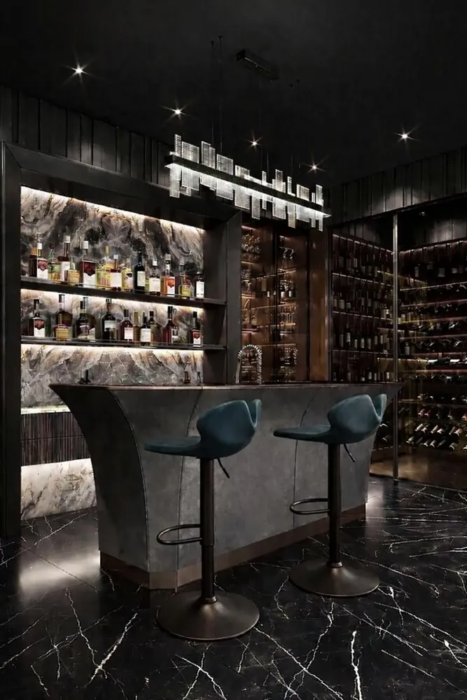 Chairs - Elysia | Sculpted Bar Chair | European Oak Wood - NEXART