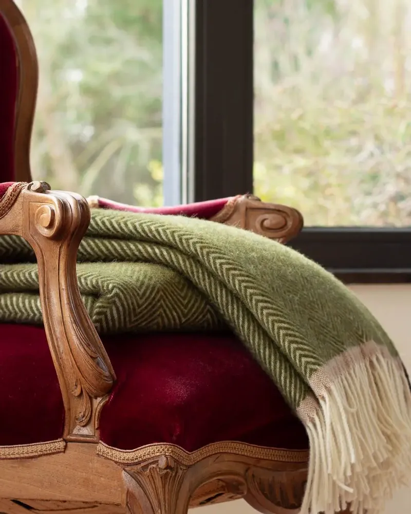 Plaids - Plaid en laine Denver olive - MOST-BLANKETS