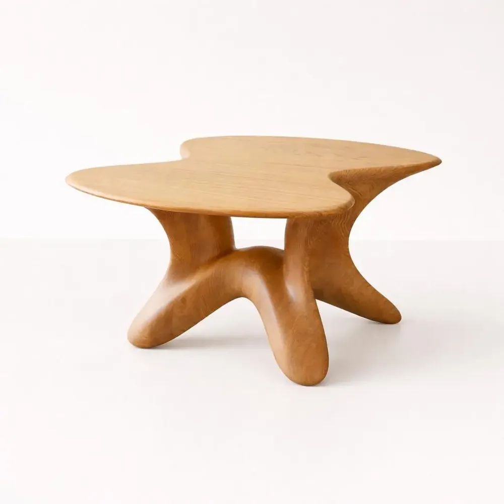 Coffee tables - Selene | Sculpted Coffee Table| European Oak Wood - NEXART