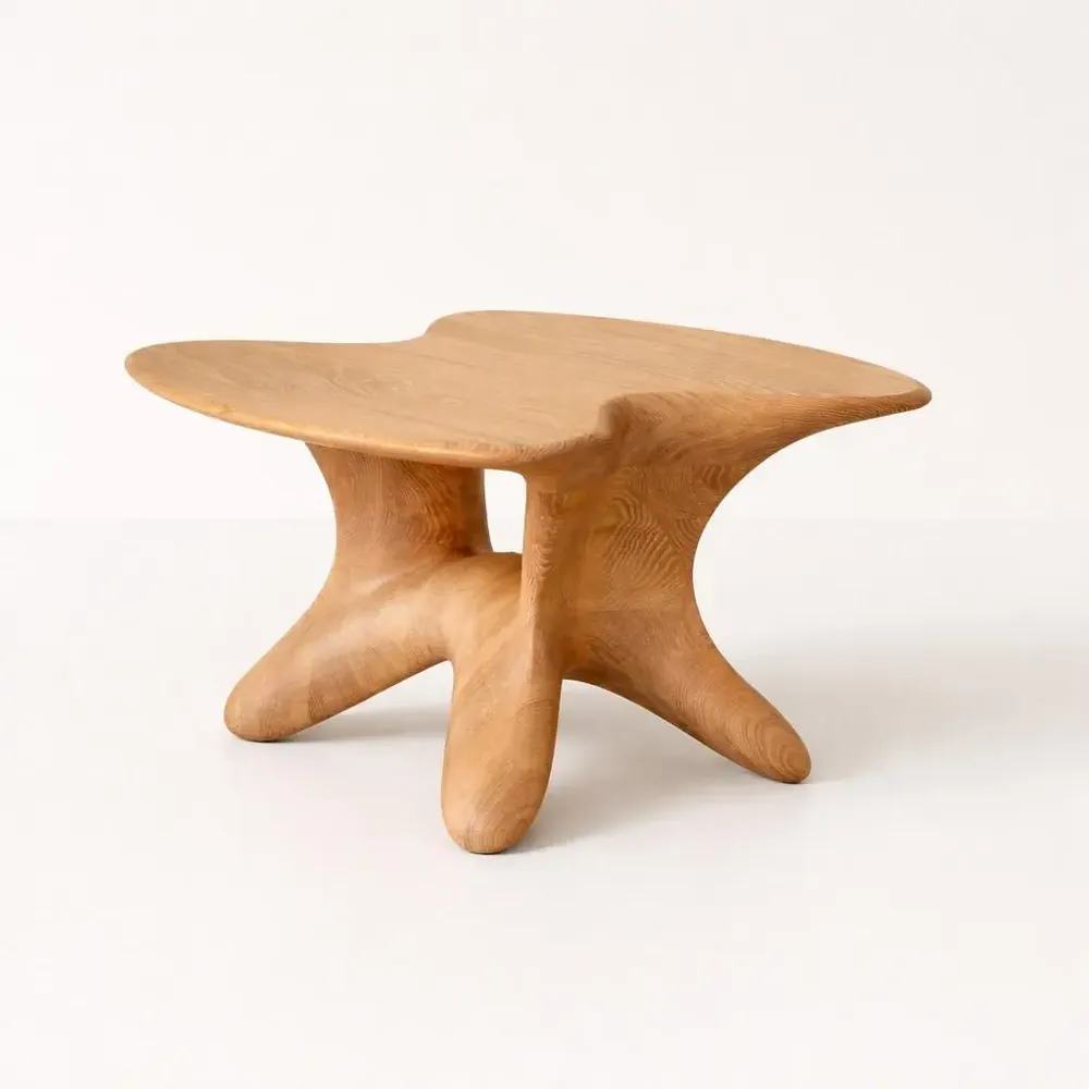 Coffee tables - Selene | Sculpted Coffee Table| European Oak Wood - NEXART