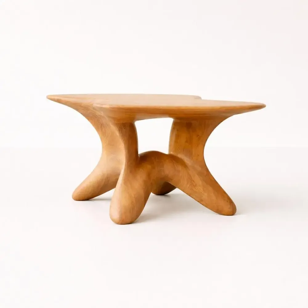 Coffee tables - Selene | Sculpted Coffee Table| European Oak Wood - NEXART