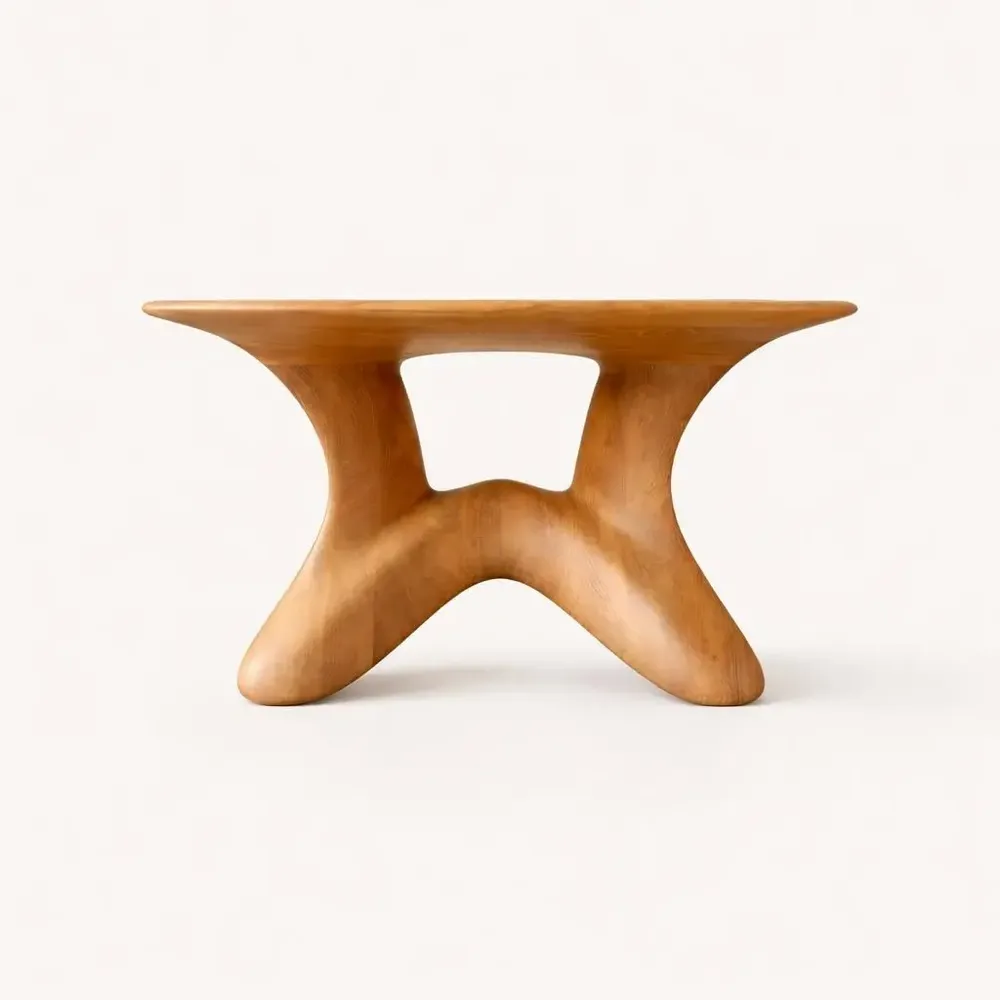 Coffee tables - Selene | Sculpted Coffee Table| European Oak Wood - NEXART