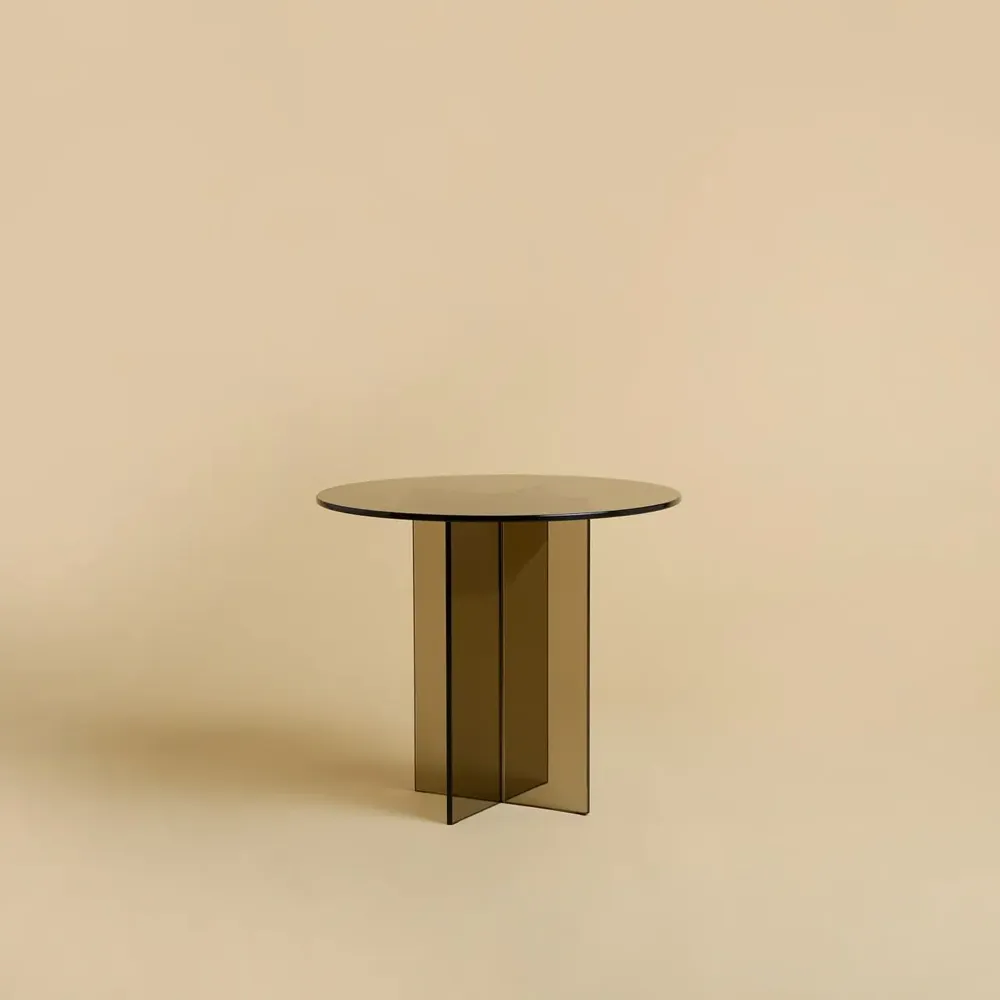 Tables basses - Table d'appoint en verre bronze Amami - LEBANTO