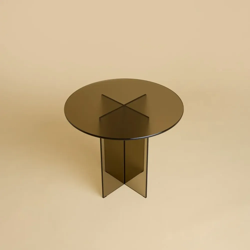 Tables basses - Table d'appoint en verre bronze Amami - LEBANTO