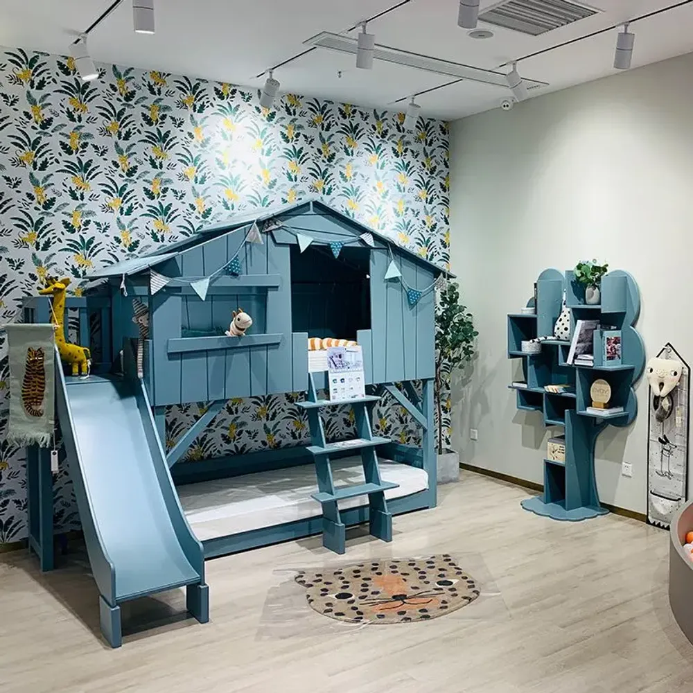 Beds - CABIN BED AND SLIDE - MATHY BY BOLS