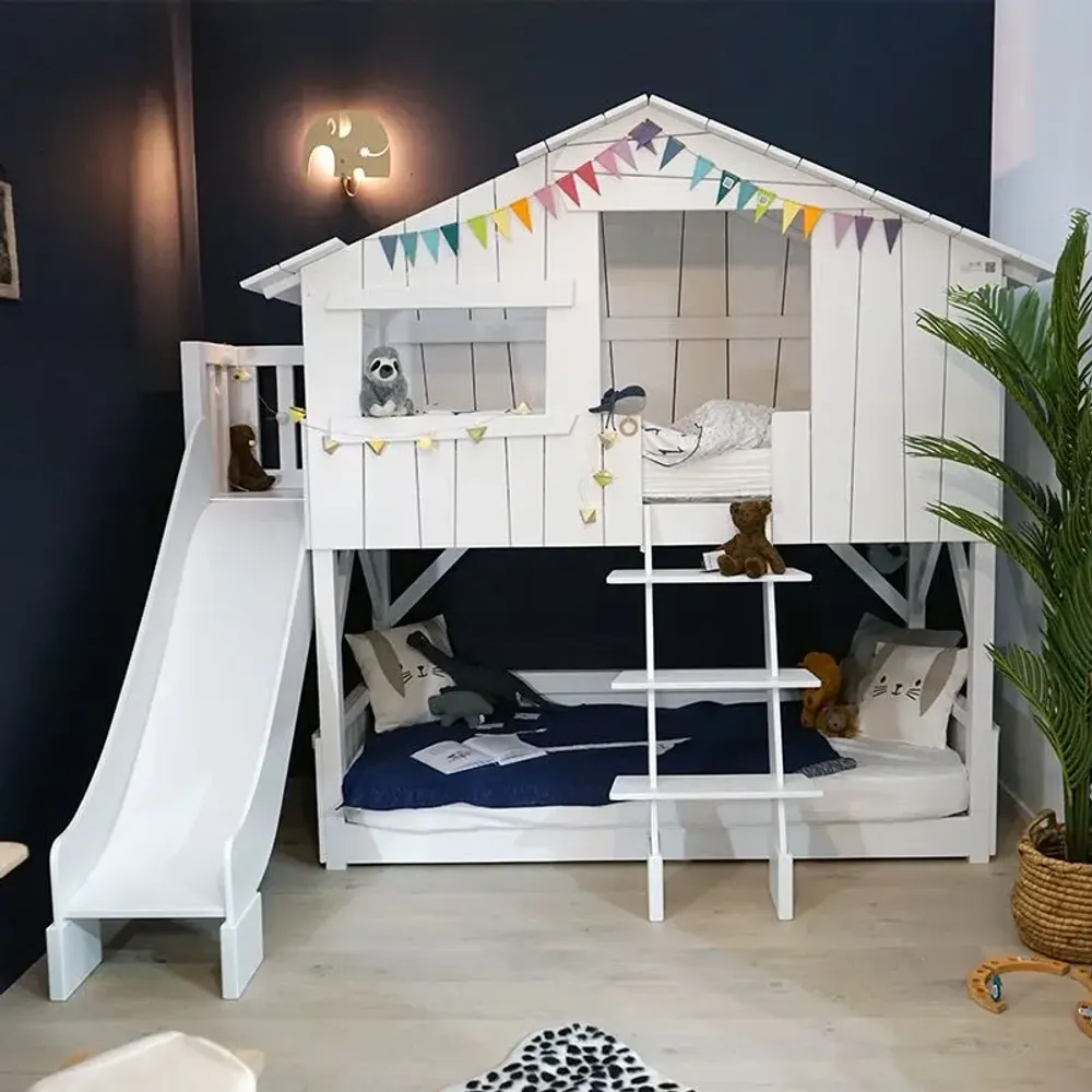 Beds - CABIN BED AND SLIDE - MATHY BY BOLS