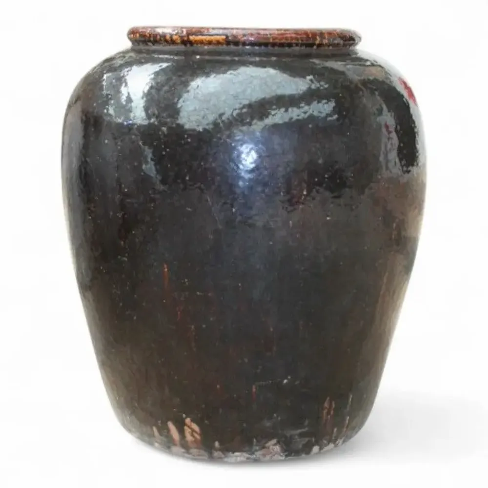 Ceramic - Lacquered old jar - PAGODA INTERNATIONAL