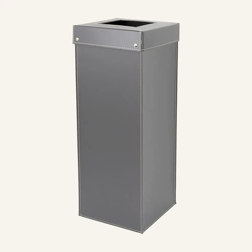 Design objects - Tall Regenerated Leather Waste Bin HOQUA - LIMAC DESIGN