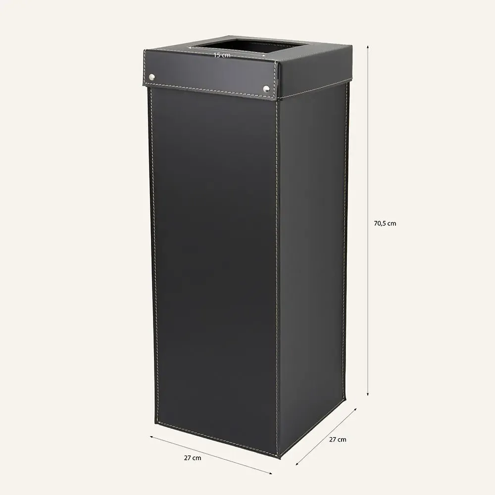 Design objects - Tall Regenerated Leather Waste Bin HOQUA - LIMAC DESIGN