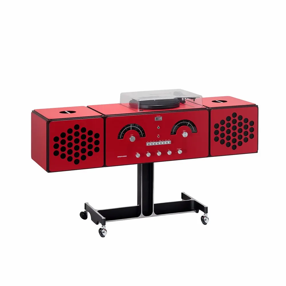 Enceintes et radios - radiofonografo rr226 rouge - BRIONVEGA