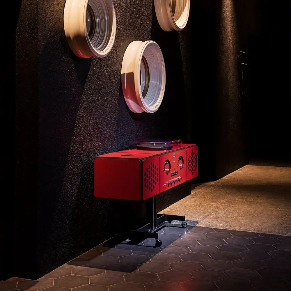 Enceintes et radios - radiofonografo rr226 rouge - BRIONVEGA