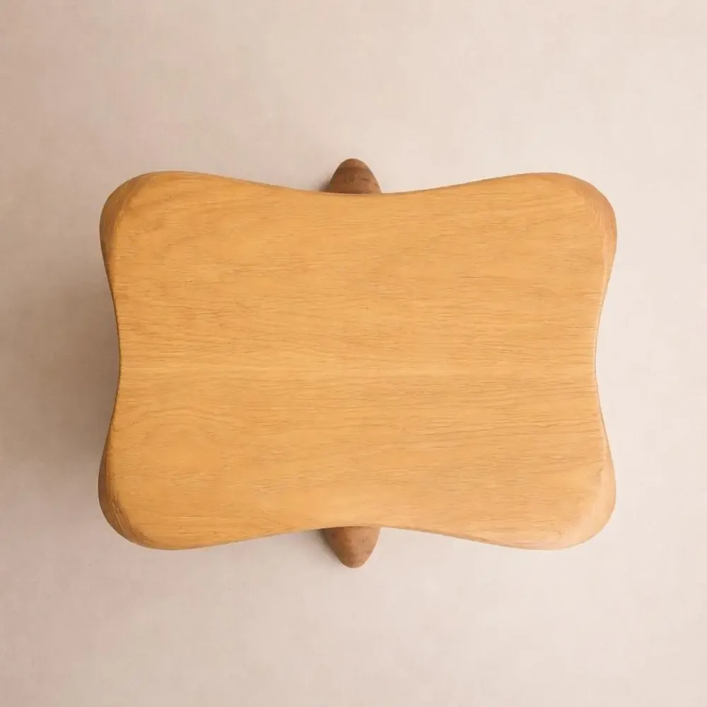 Stools - Harmonia | Sculpted Exclusive Stool | European Oak Wood - NEXART