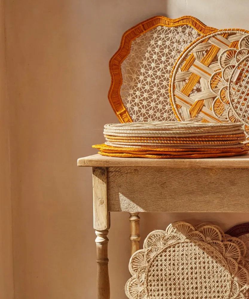 Linge de table textile - Set de Table Deco en Iraca - CASA LATINA