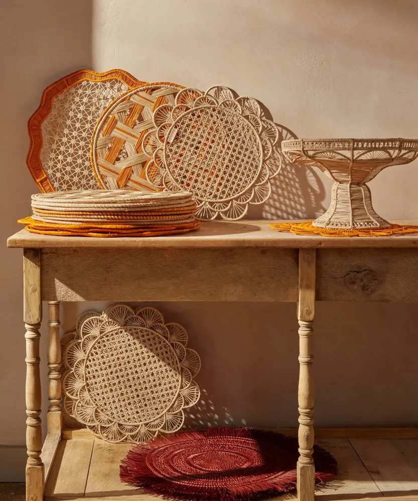 Kitchen linens - Margarita Iraca Placemat - CASA LATINA