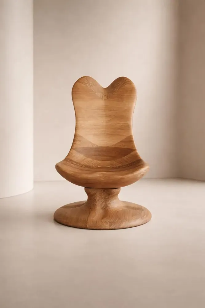 Lounge chairs - Athena| Sculpted Exclusive Lounge Chair | European Oak Wood - NEXART