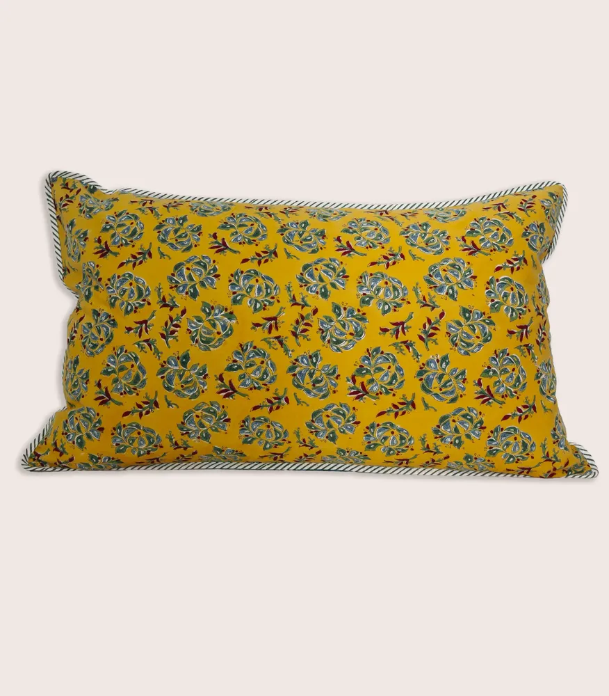 Coussins textile - Housse de coussin SARSO Yellow - JAMINI BY USHA BORA
