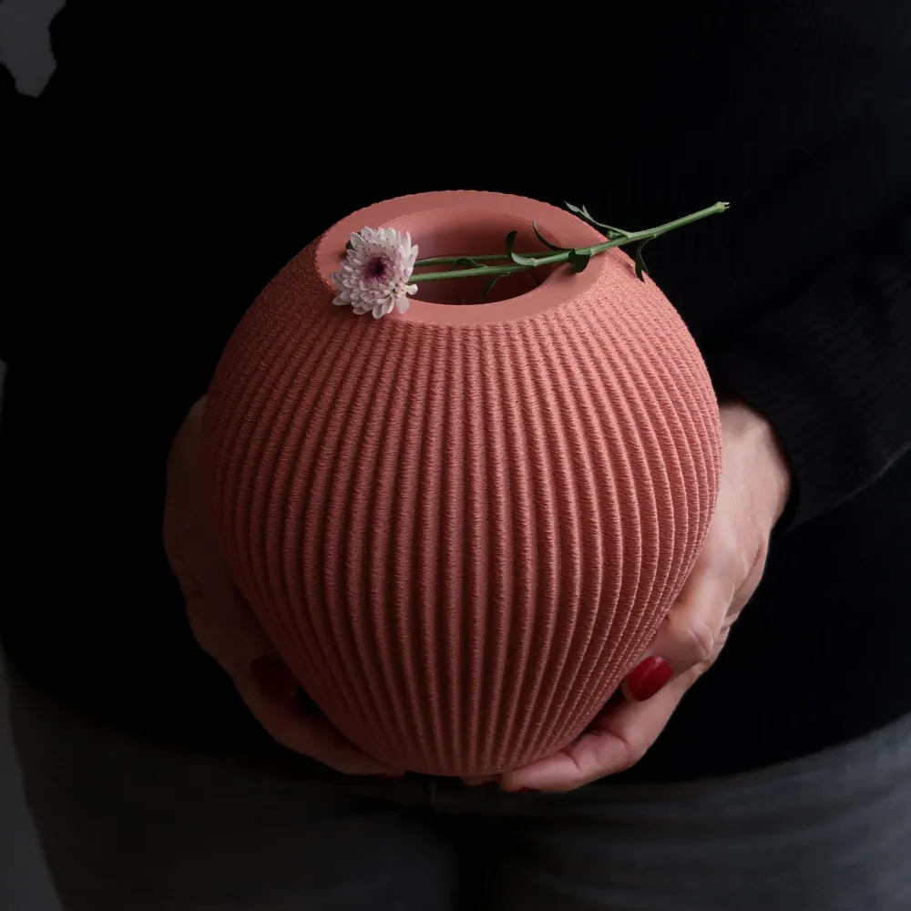 Vases - FLOWER VASE - DONA 17cm TEXTURIZED - MENDELEK STUDIO