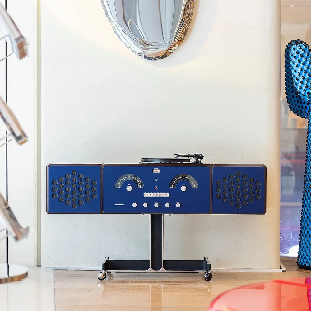 Speakers and radios - radiofonografo blue - BRIONVEGA
