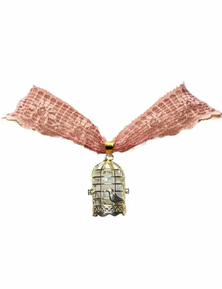 Bijoux - Choker Cage - Collier ras du cou en dentelle - FASCINATO