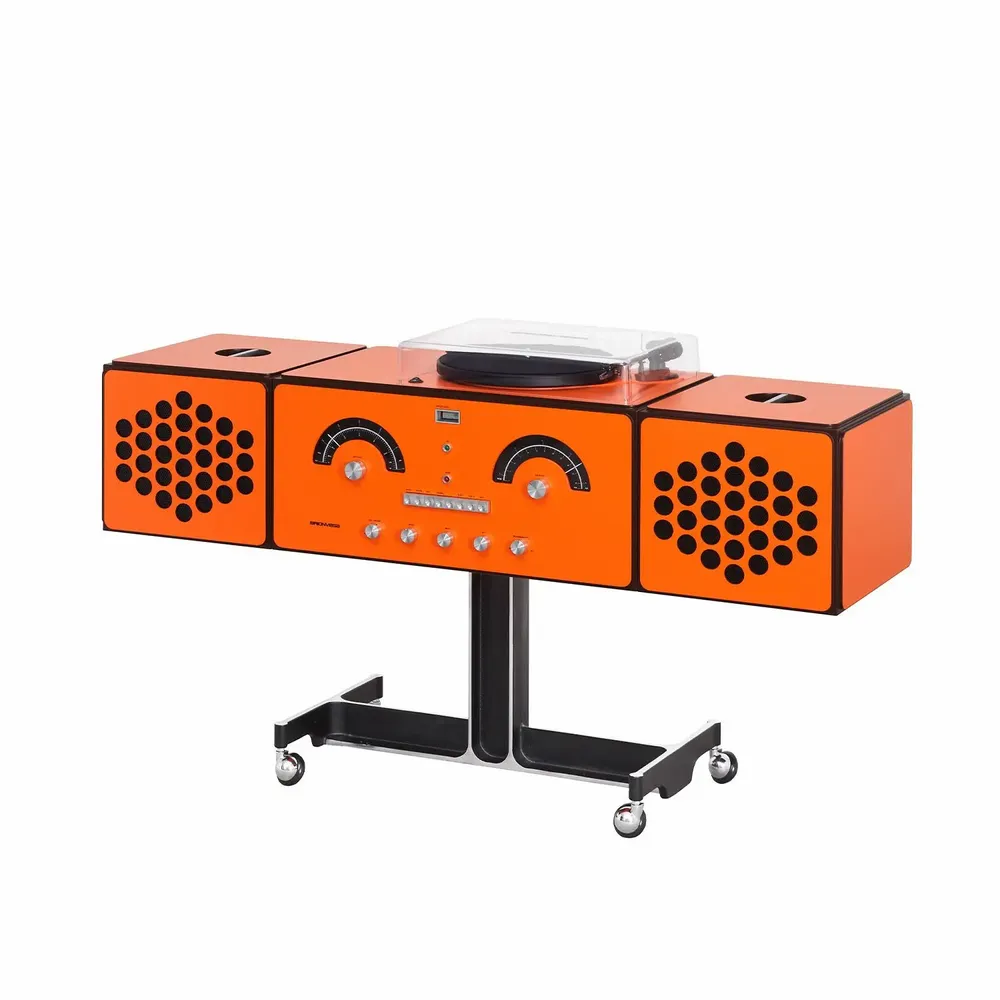 Speakers and radios - radiofonografo orange - BRIONVEGA