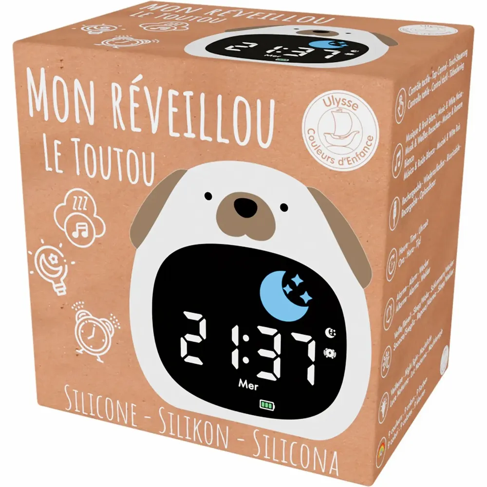 Children's lighting - DOG NIGHT LIGHT & ALARM CLOCK - ULYSSE COULEURS D'ENFANCE
