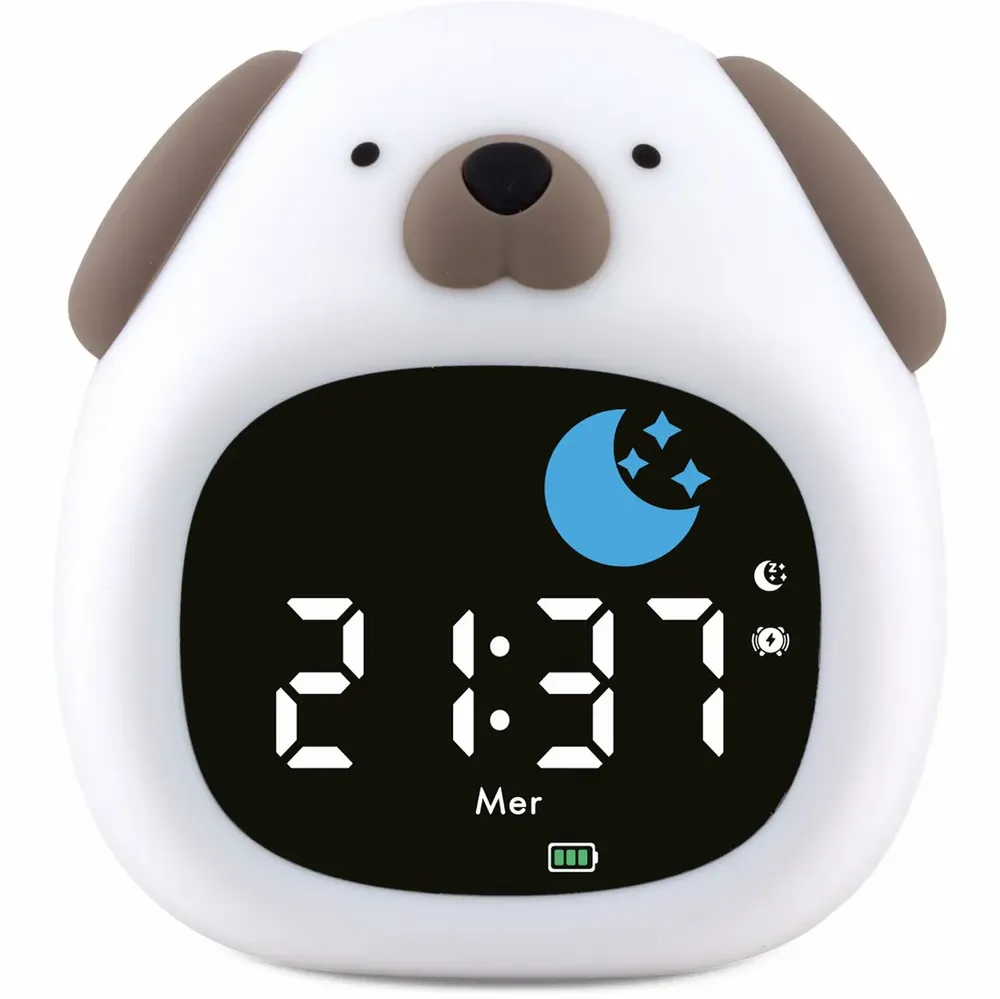 Children's lighting - DOG NIGHT LIGHT & ALARM CLOCK - ULYSSE COULEURS D'ENFANCE