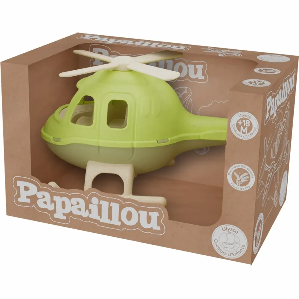 Jouets enfants - PAPAILLOU : L'HÉLICOPTÈRE - ULYSSE COULEURS D'ENFANCE