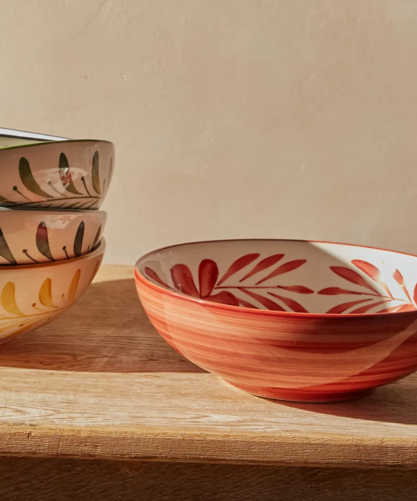 Platter and bowls - Flor Salad Bowl - CASA LATINA