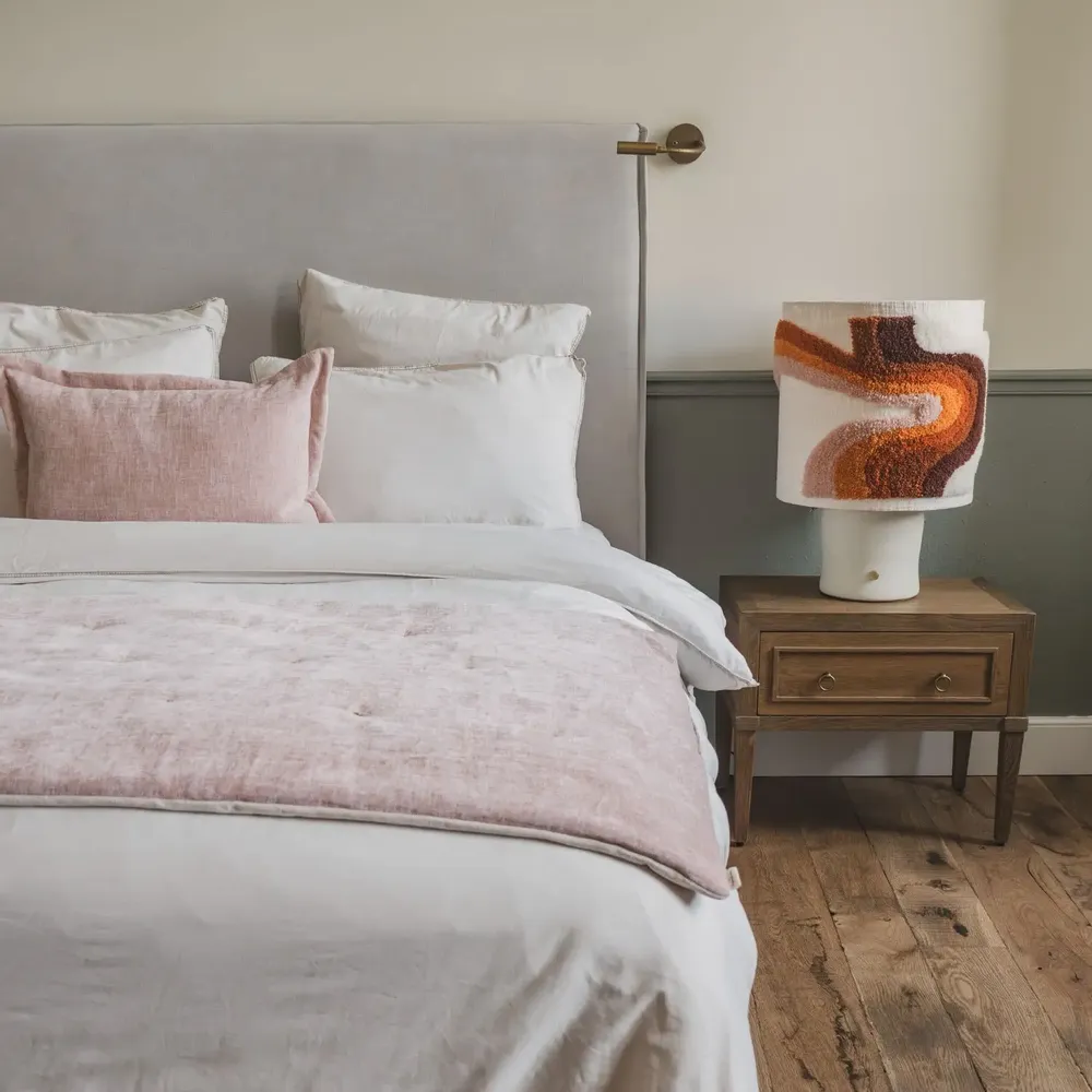 Throw blankets - ZELIA bicolour quilt 80x200 cm - BED AND PHILOSOPHY