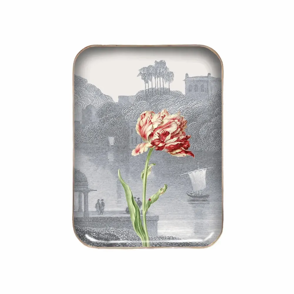 Objets de décoration - Plateau émaillé  Tulipe - PARADISIO IMAGINARIUM