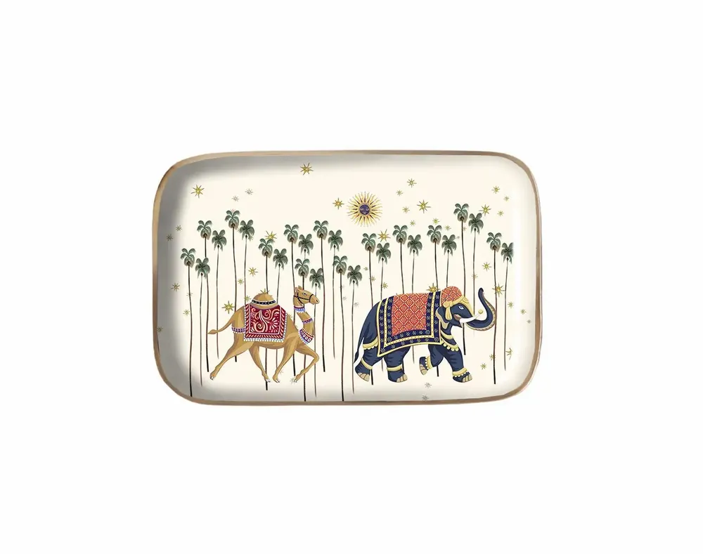 Plateaux - Plateau émaillé Caravane - PARADISIO IMAGINARIUM