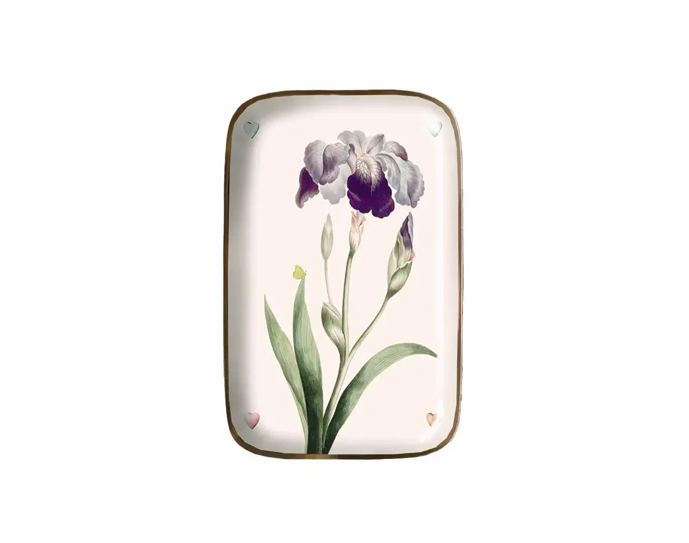 Plateaux - Plateau émaillé Iris - PARADISIO IMAGINARIUM