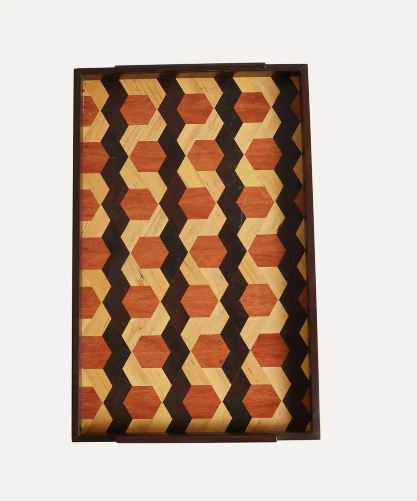Trays - Marquetry Tray - CASA LATINA