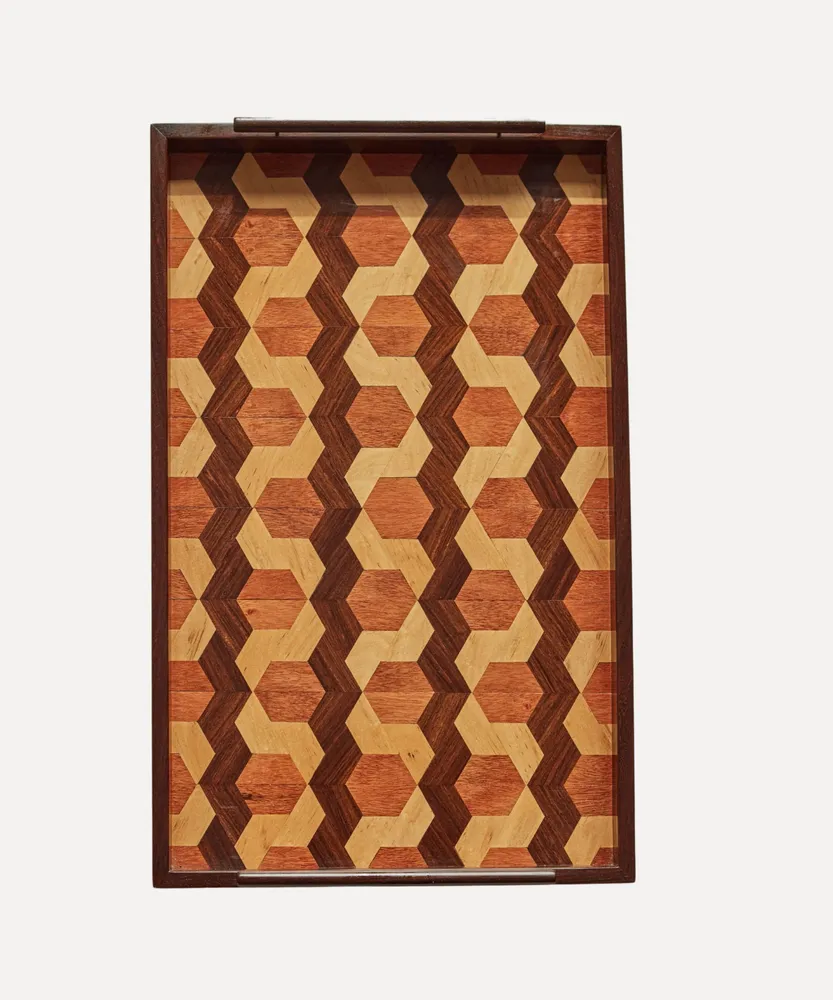 Trays - Marquetry Tray - CASA LATINA