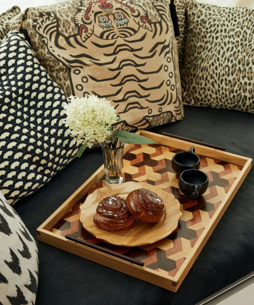Trays - Marquetry Tray - CASA LATINA
