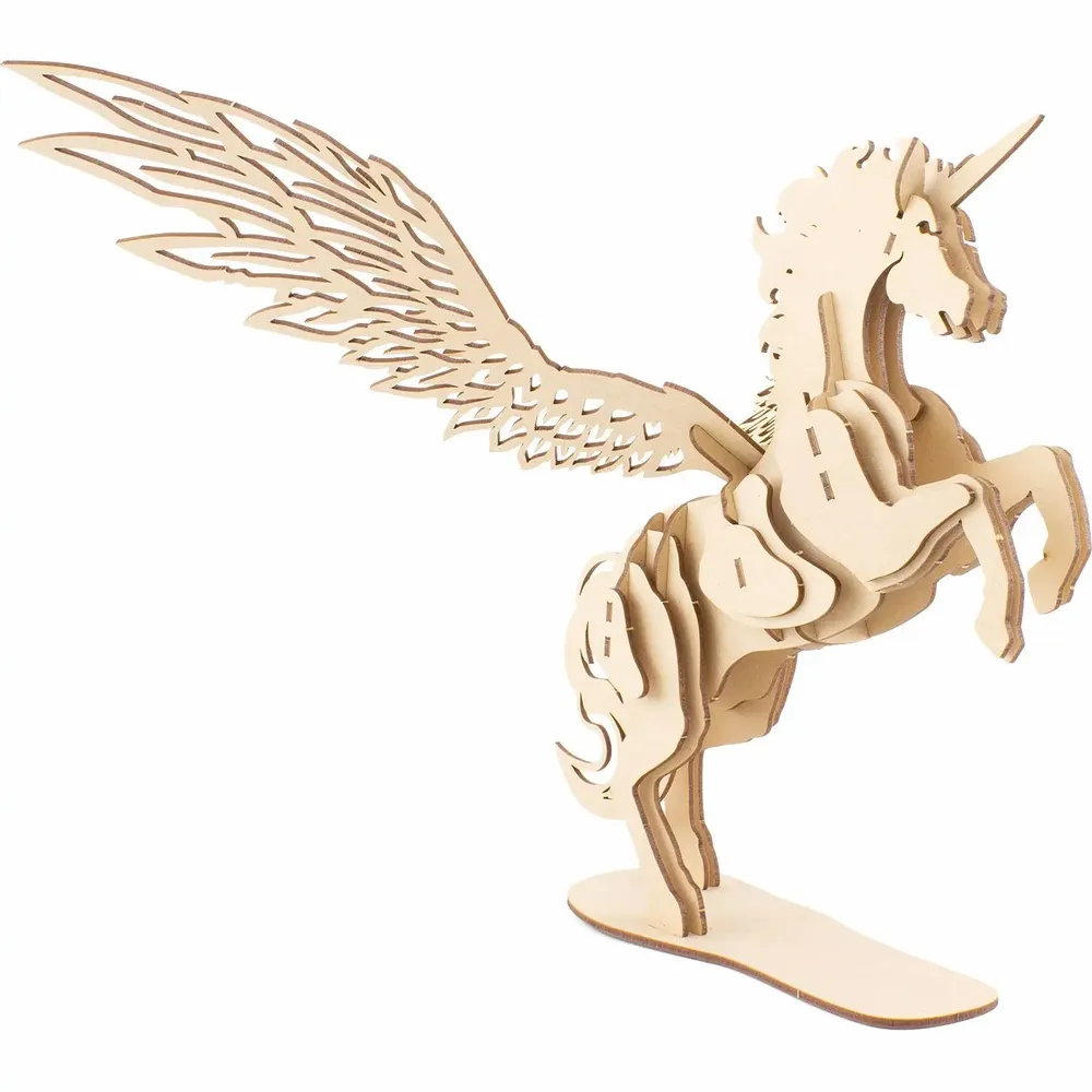 Loisirs créatifs pour enfant - MAQUETTE EN BOIS : LICORNE MYTHIQUE - ULYSSE COULEURS D'ENFANCE