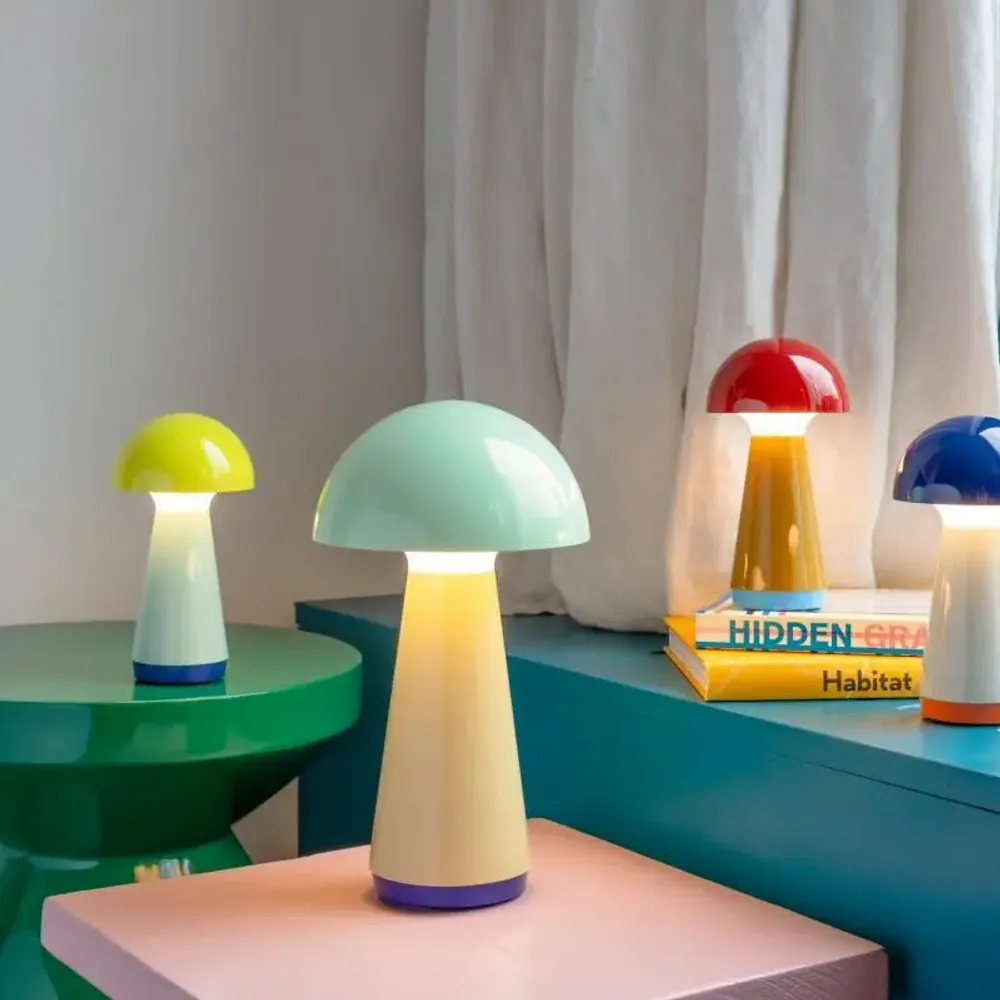 Lampes de table - Lampe de table 'Bobbi' jaune - REMEMBER