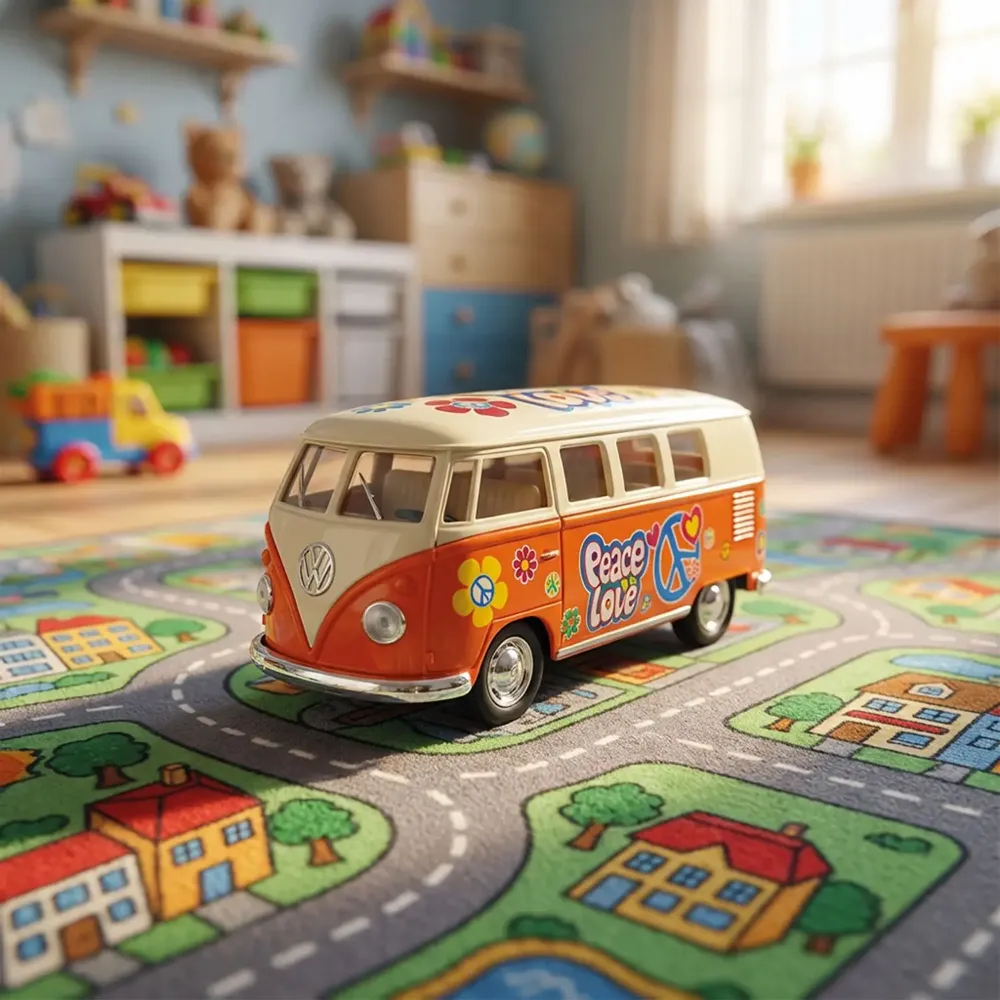 Jouets enfants - MINIATURE : VW COMBI DECO - ULYSSE COULEURS D'ENFANCE