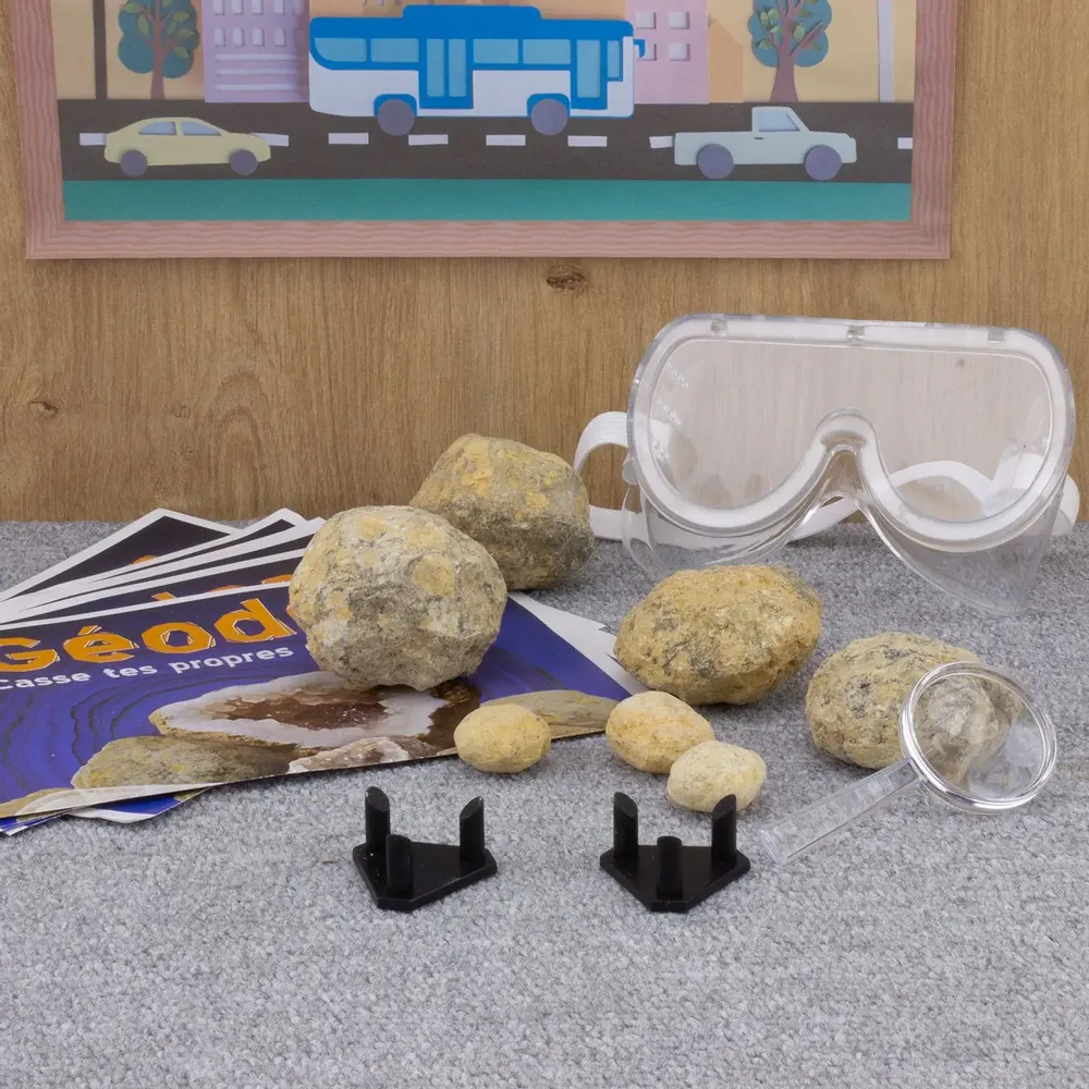 Loisirs créatifs pour enfant - KIT GEOLOGIE : LES GÉODES - ULYSSE COULEURS D'ENFANCE